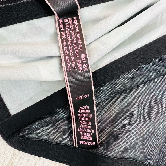 36D Victoria’s Secret Very Sexy Shine Strap Tropical Bustier Corset Bra Top - Picture 11 of 12